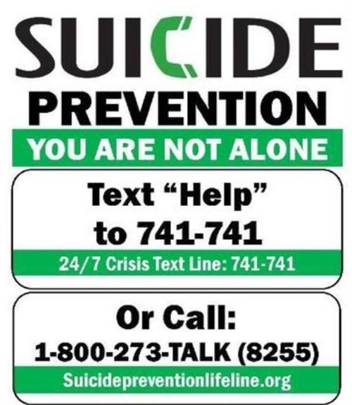 Suicide Prevention Phone #'s Suicide Prevention Phone #'s